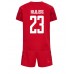 Danmark Pierre-Emile Hojbjerg #23 Hjemmedraktsett Barn VM 2022 Korte ermer (+ Korte bukser)